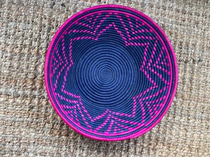 Purple and Blue African Coloured Basket 40cm